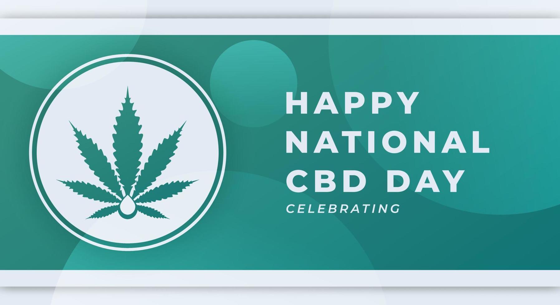 Happy National CBD Day August Celebration Vector Design Illustration. Template for Background, Poster, Banner, Advertising, Greeting Card or Print Design Element