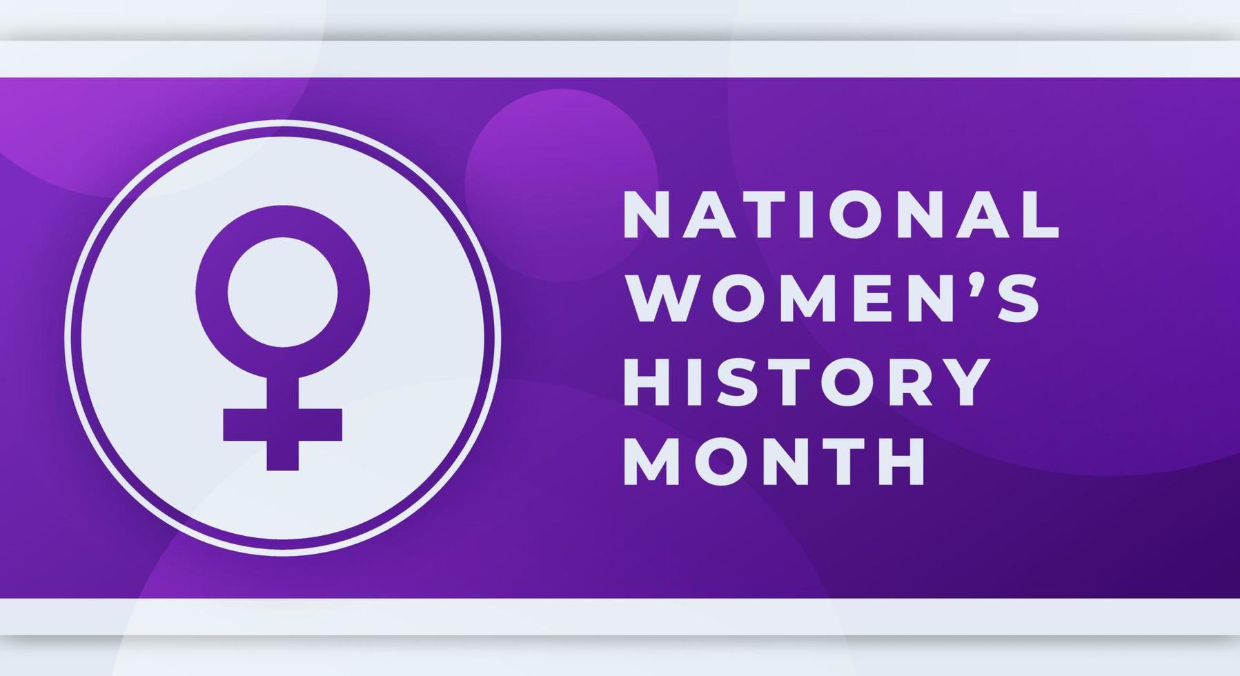 Happy National Womens History Month March Celebration Vector Design Illustration. Template for Background, Poster, Banner, Advertising, Greeting Card or Print Design Element