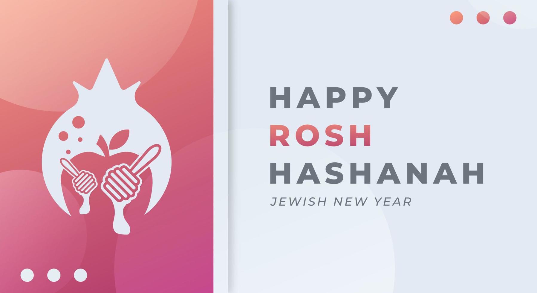 Happy Rosh Hashanah Day Celebration Vector Design Illustration. Template for Background, Poster, Banner, Advertising, Greeting Card or Print Design Element