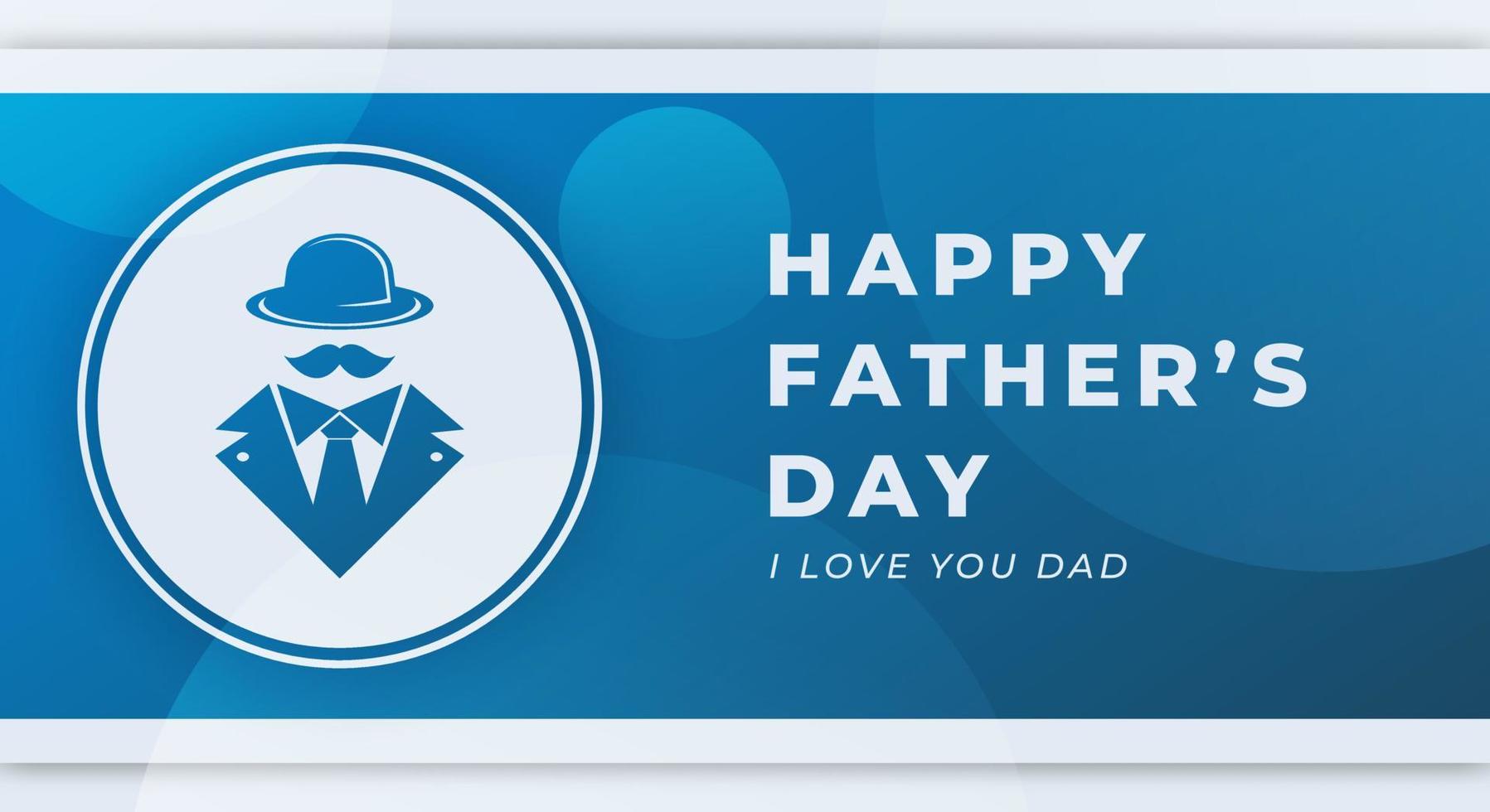 Happy Father's Day Celebration Vector Design Illustration. Template for Background, Poster, Banner, Advertising, Greeting Card or Print Design Element