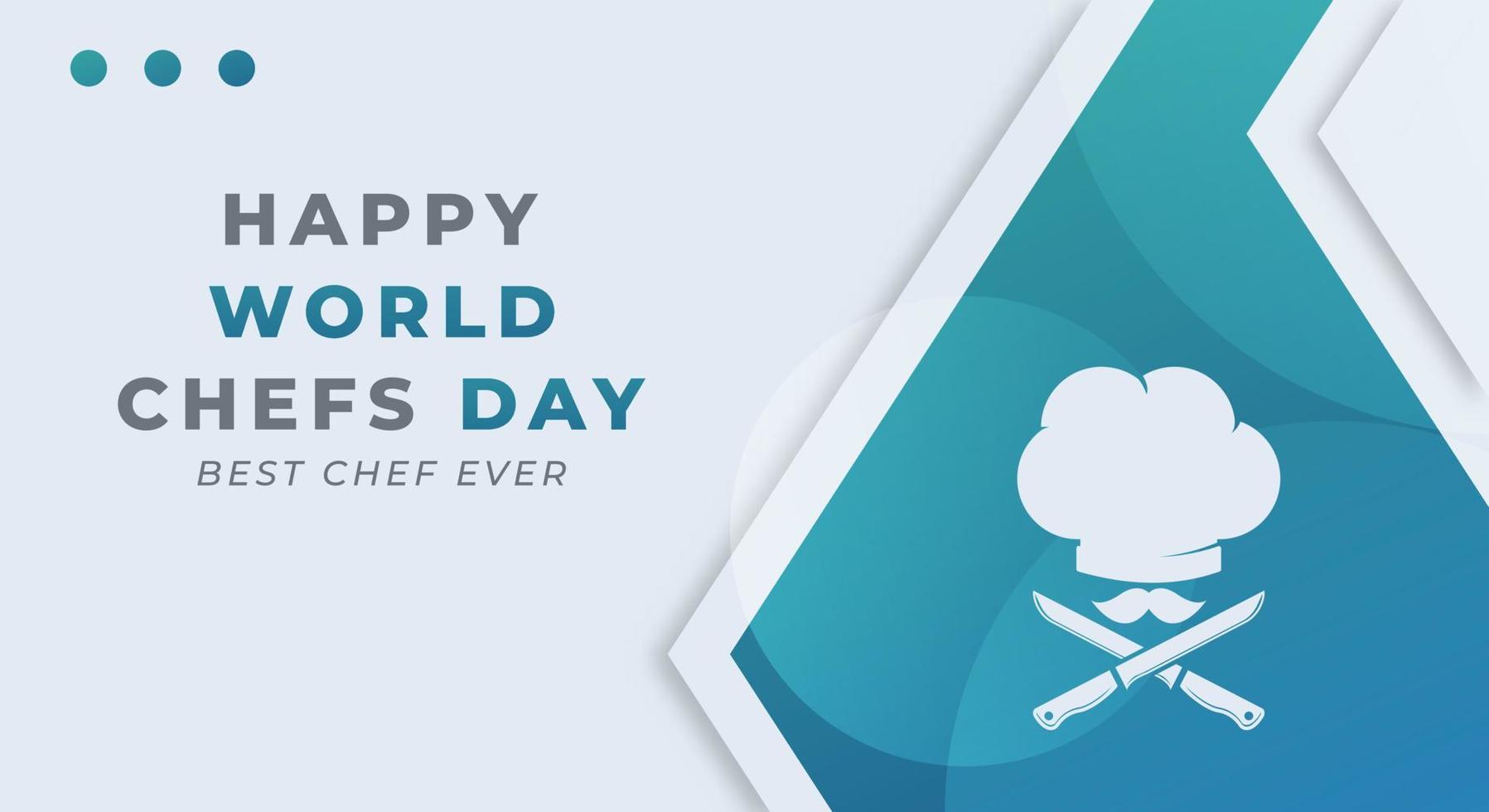 Happy International Chefs Day October Celebration Vector Design Illustration. Template for Background, Poster, Banner, Advertising, Greeting Card or Print Design Element