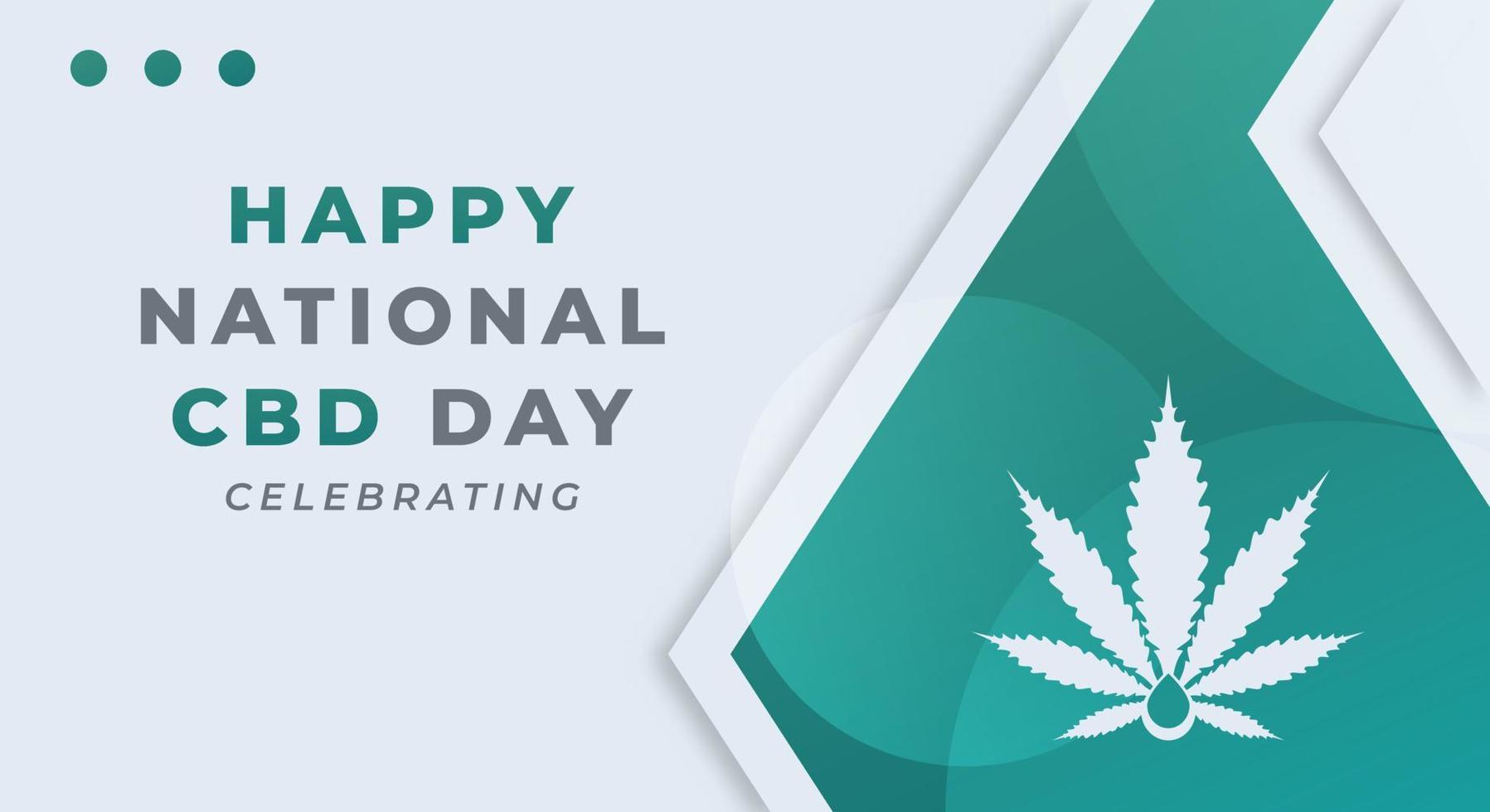 Happy National CBD Day August Celebration Vector Design Illustration. Template for Background, Poster, Banner, Advertising, Greeting Card or Print Design Element