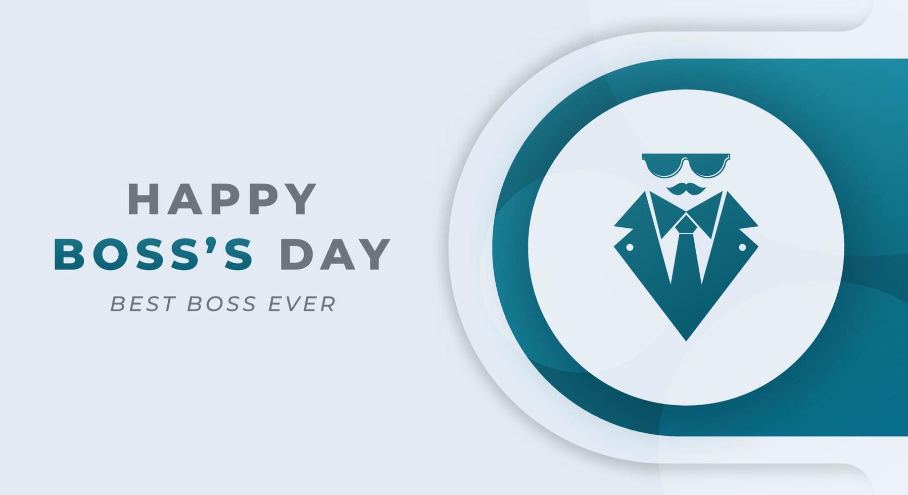 Happy Boss's Day Celebration Vector Design Illustration. Template for Background, Poster, Banner, Advertising, Greeting Card or Print Design Element