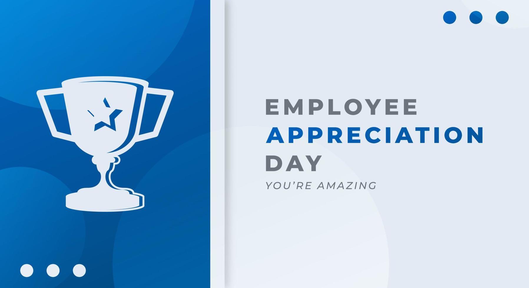 Happy Employee Appreciation Day March Celebration Vector Design