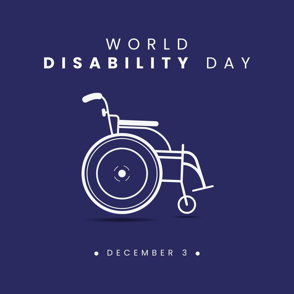 World Disability Day Design Background For Greeting Moment vector