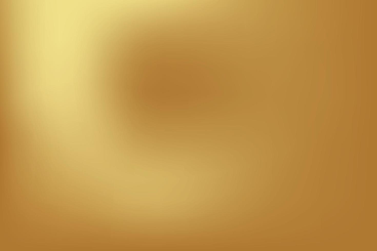 Gold abstract blurred gradient background. Vector illustration.