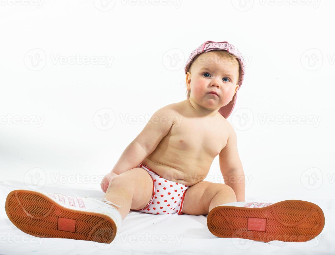 Adorable baby girl photo