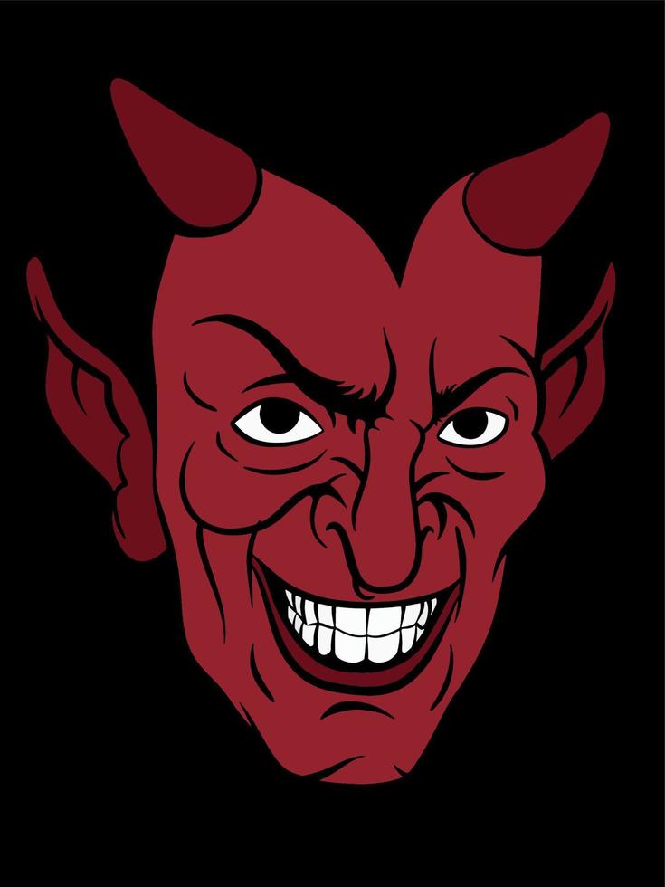 Illustration of red devil vector