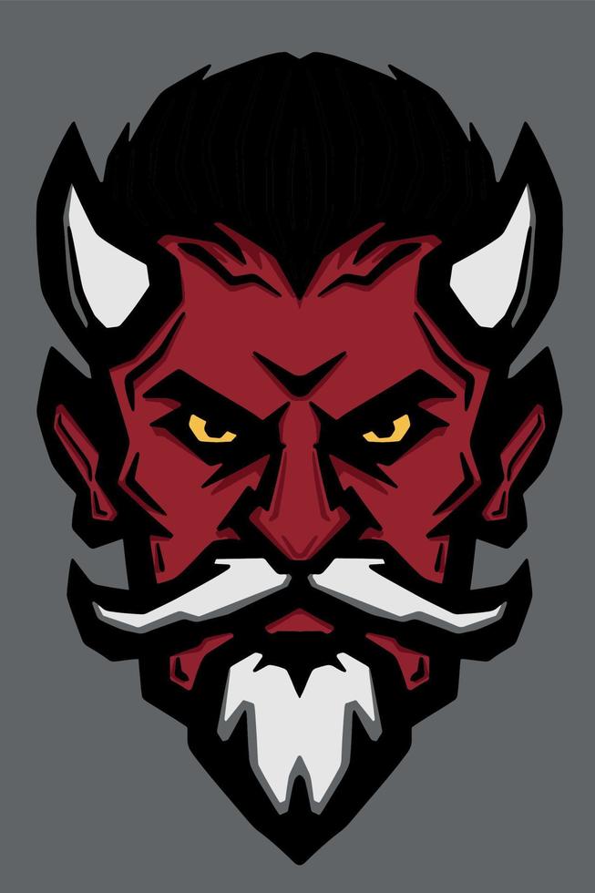 Illustration of red devil vector