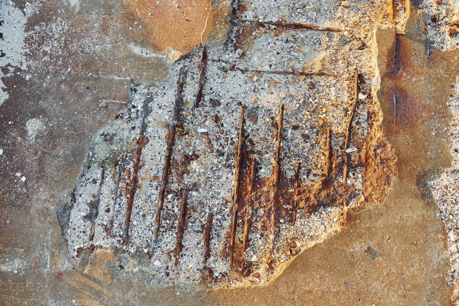 Old rusty textured metal surface. Conception of aging and decay photo