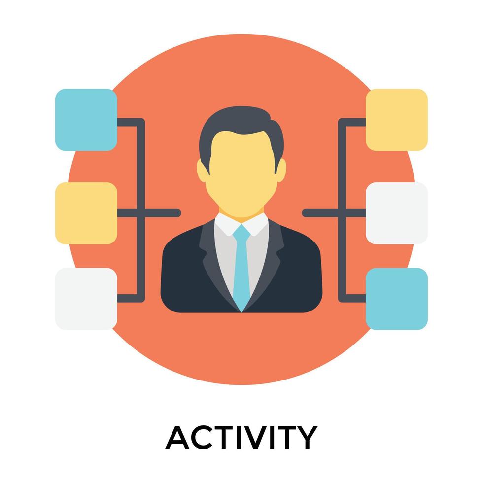 Trendy Activity Head vector