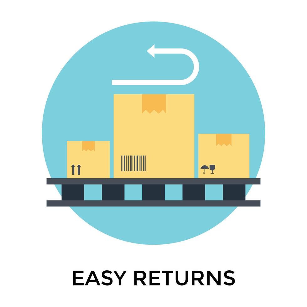 Trendy Easy Returns vector