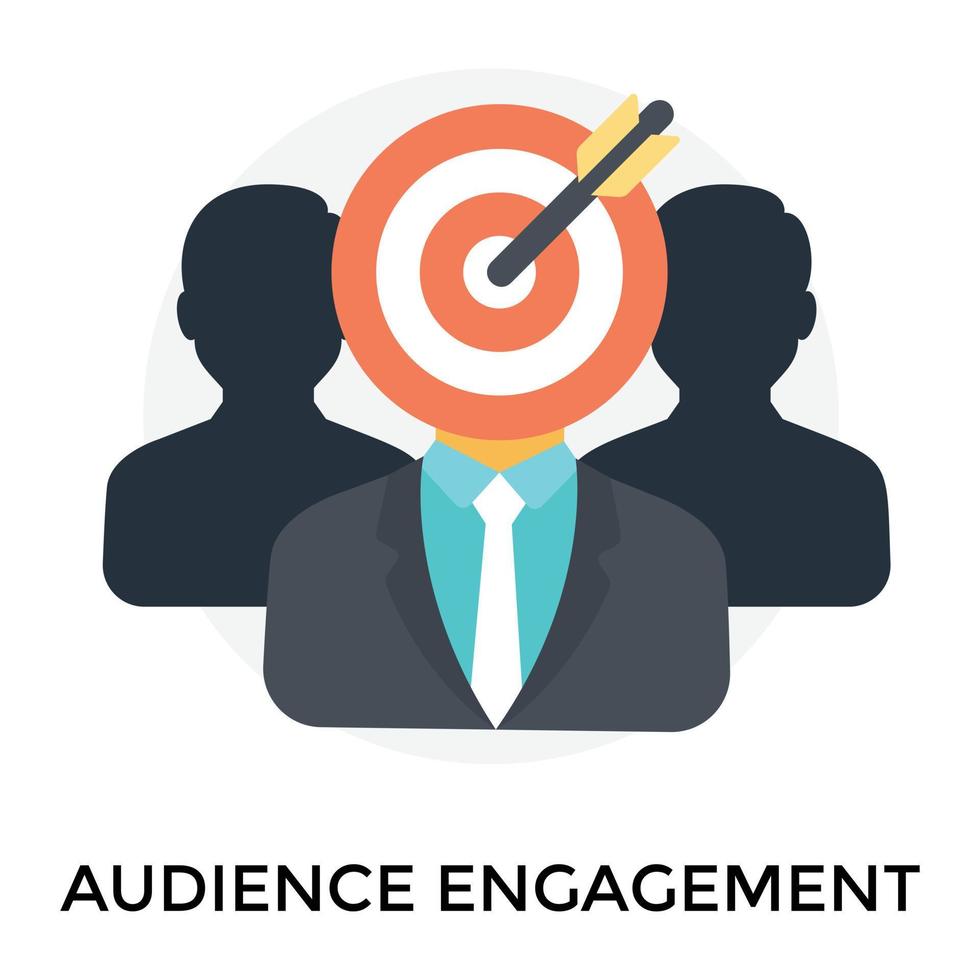 Trendy Audience Engagement vector