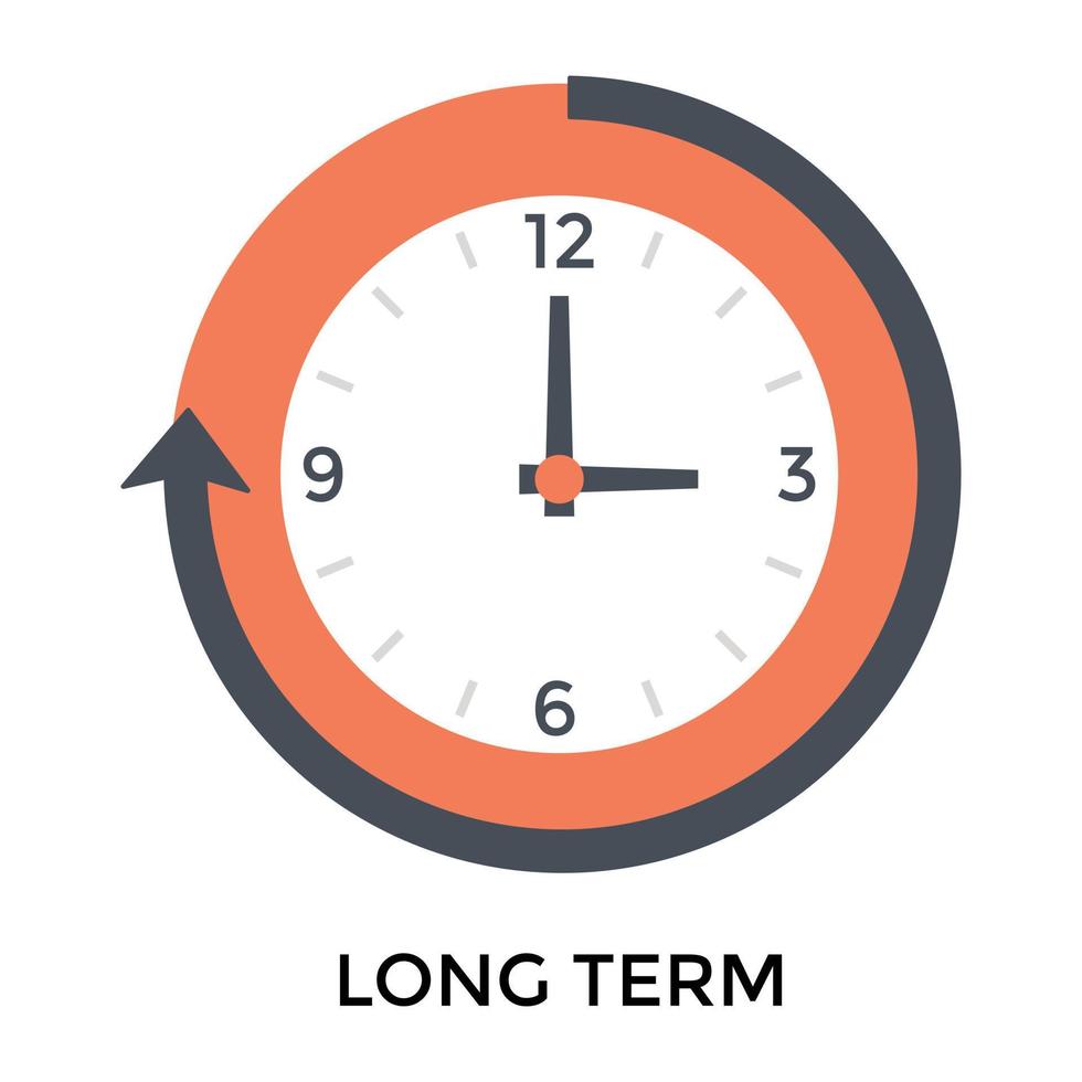 Trendy Long Term vector
