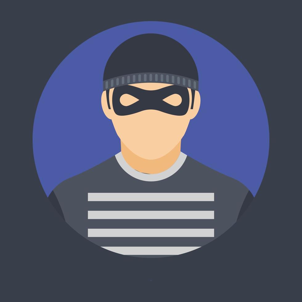 Trendy Burglar Concepts vector