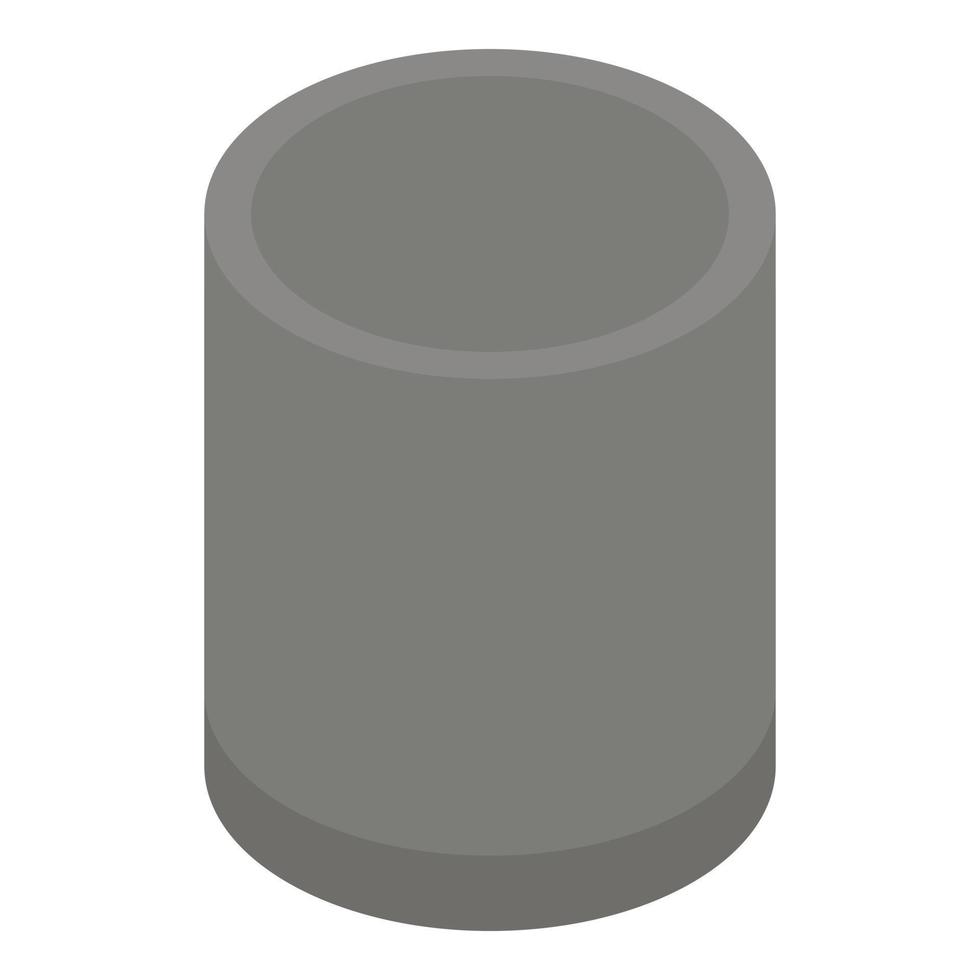 Smart speaker icon, isometric style vector