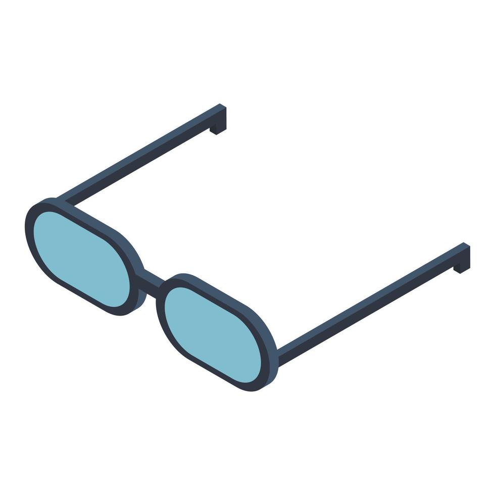 icono de gafas de doctor, estilo isométrico vector