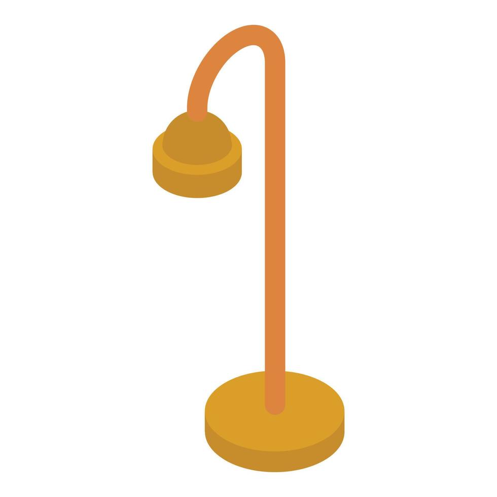 icono de lámpara de habitación, estilo isométrico vector