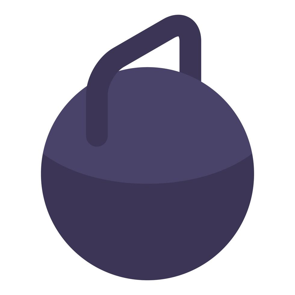 Kettlebell icon, isometric style vector