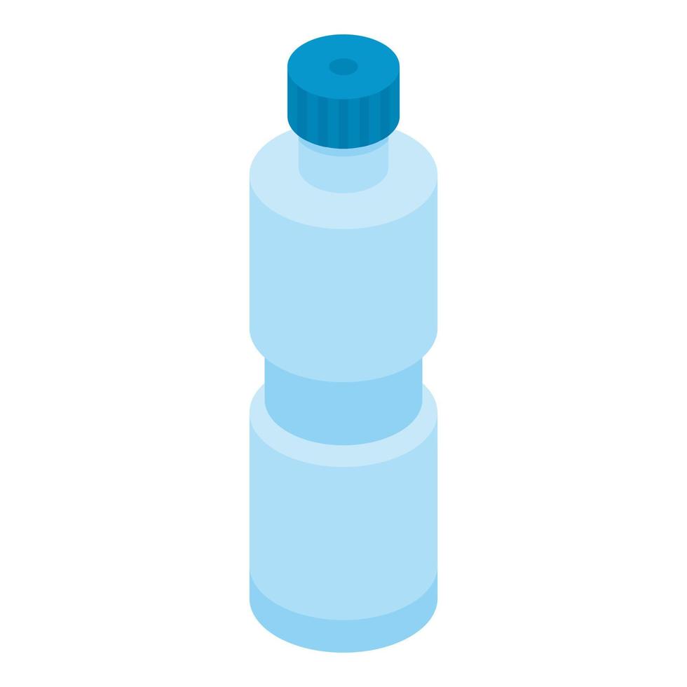 icono de botella de agua, estilo isométrico vector