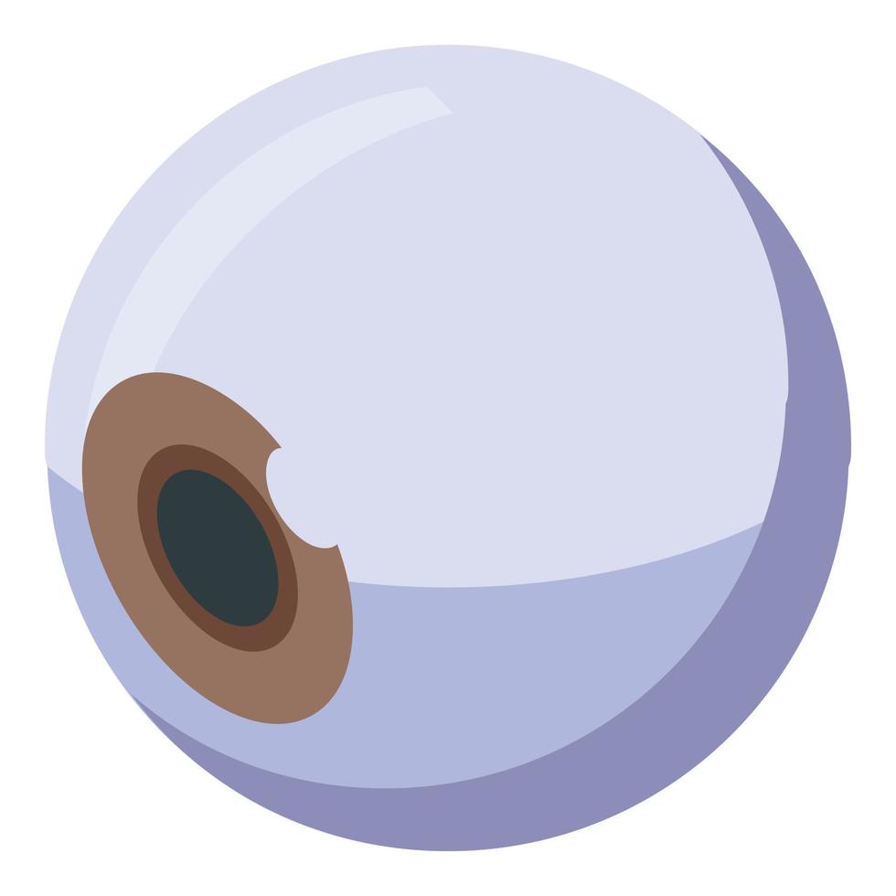 icono de globo ocular, estilo isométrico vector