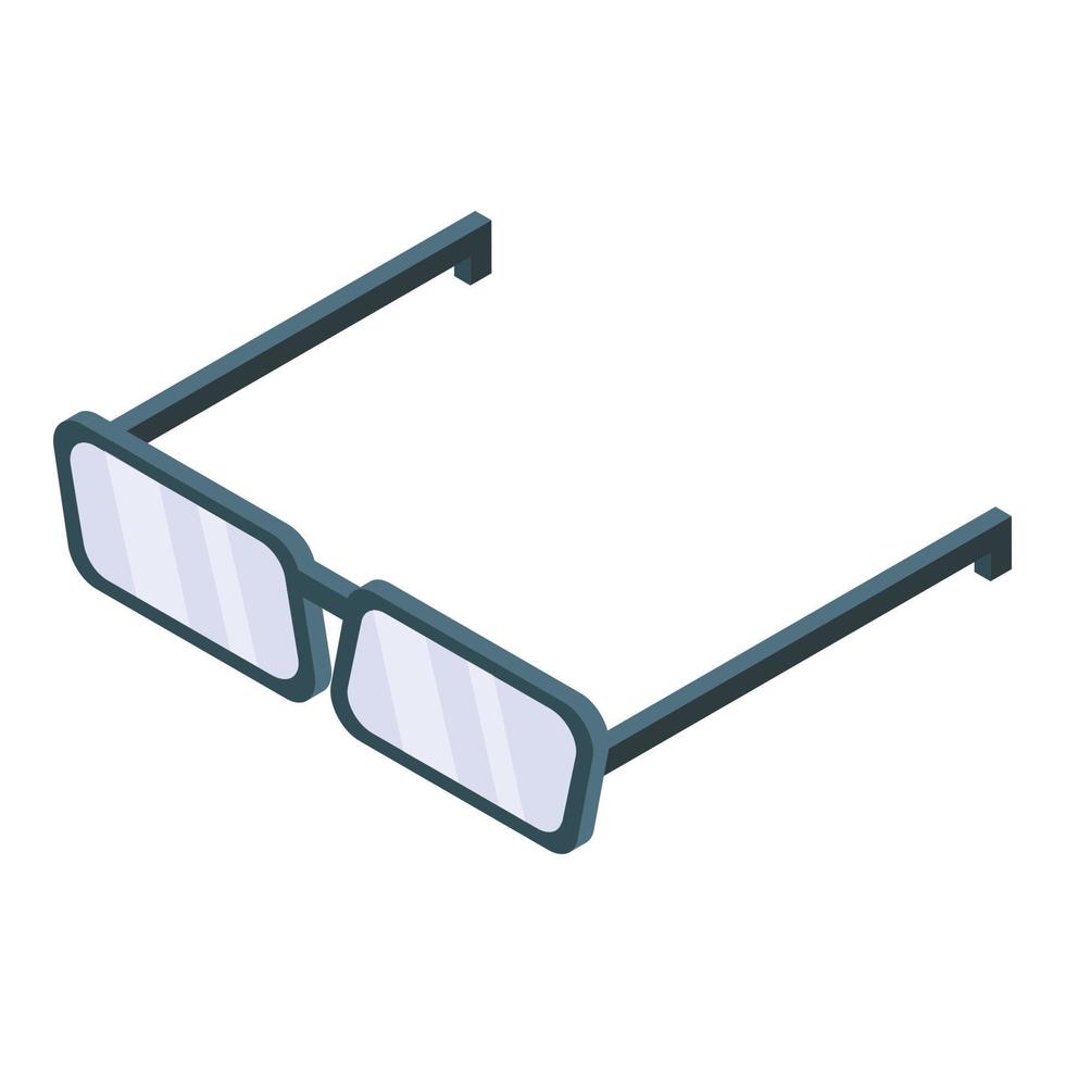 Doctor eyeglasses icon, isometric style vector