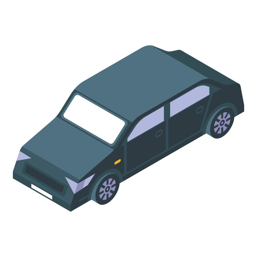 Sedan car icon, isometric style vector