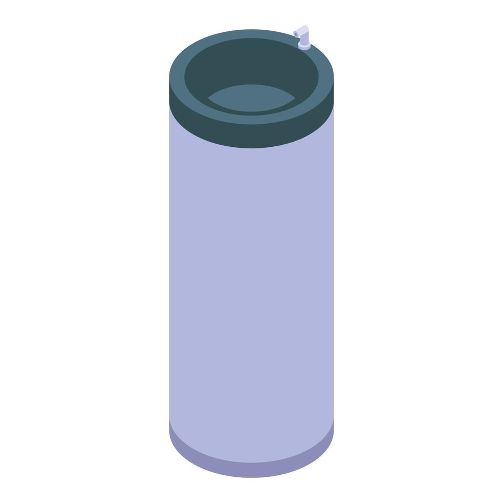 Home drinking fountain icon, isometric style vector