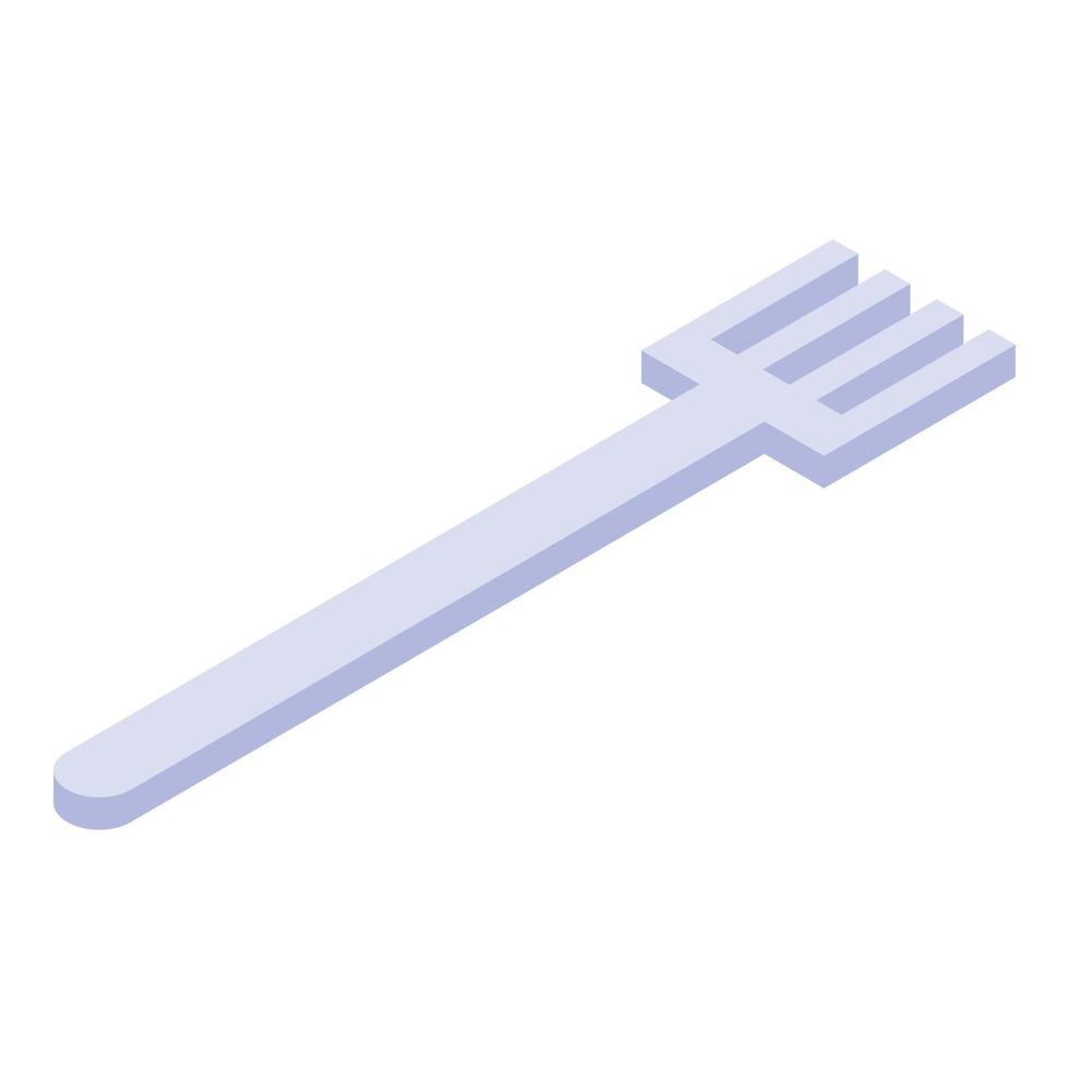 Food fork icon, isometric style vector