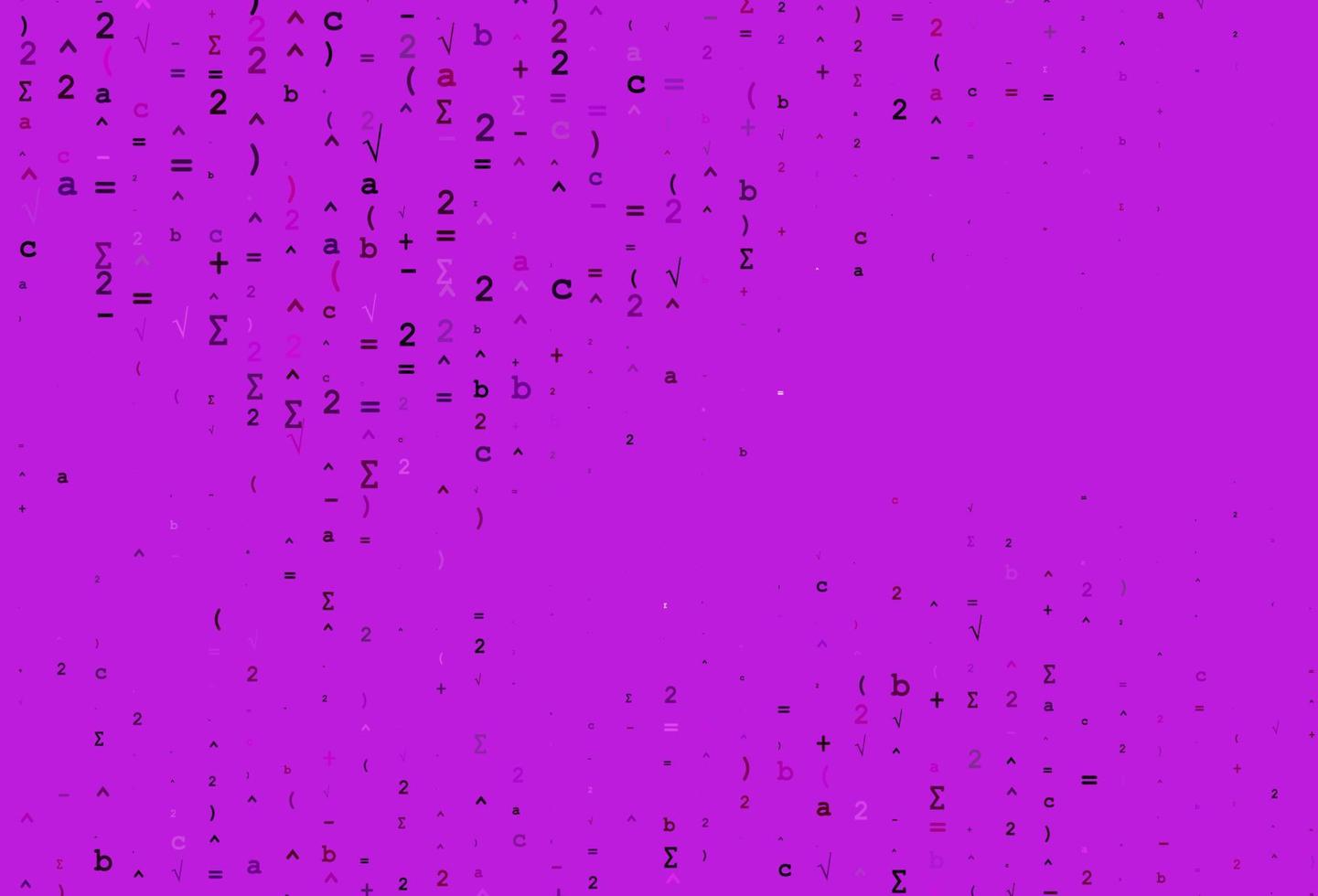 cubierta de vector violeta claro con elementos matemáticos.