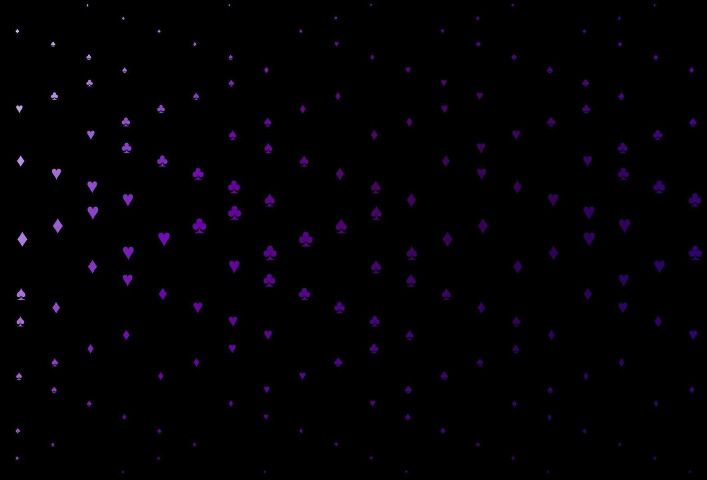 patrón de vector de color púrpura oscuro con símbolo de tarjetas.