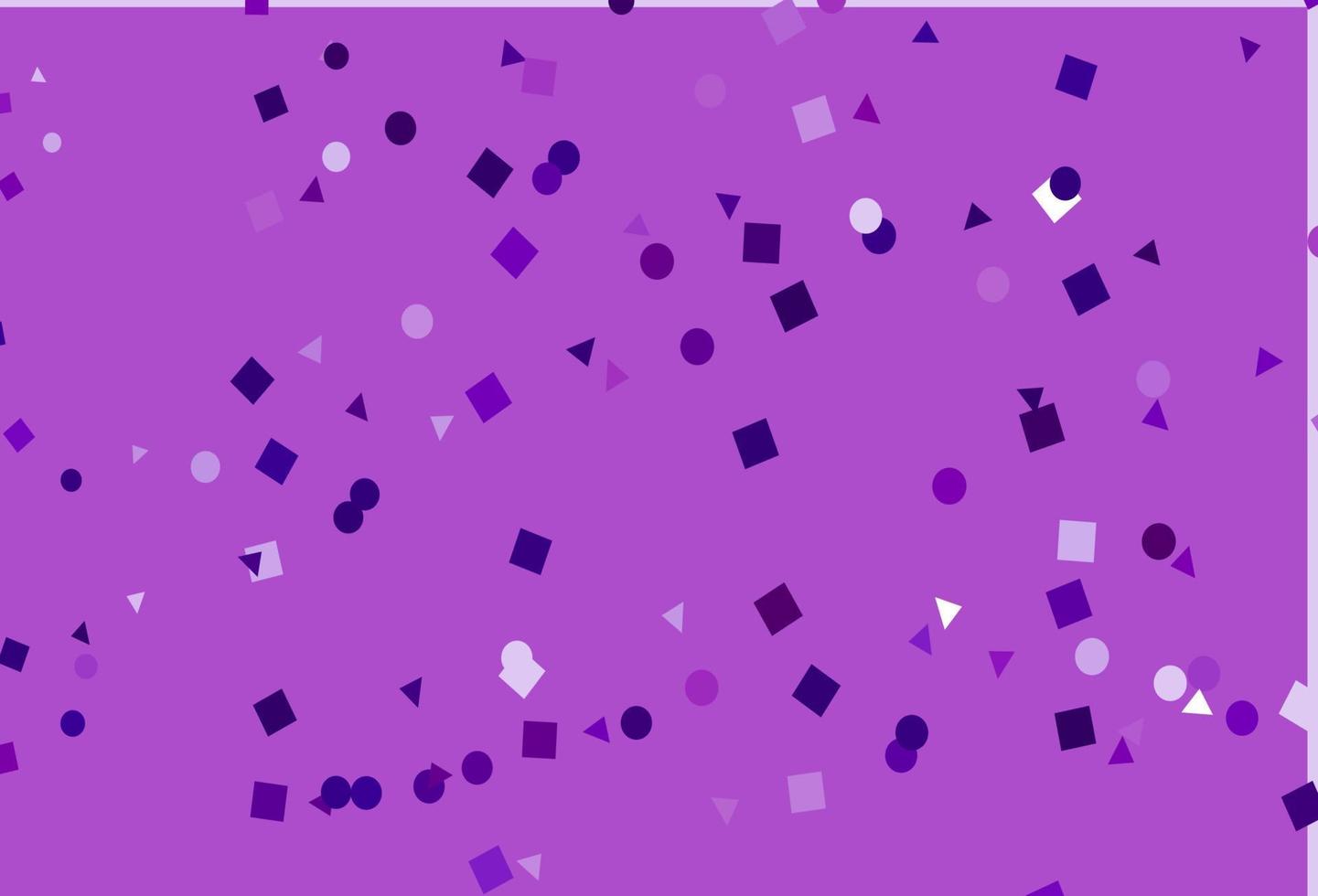 Light Purple vector pattern in polygonal style with circles.