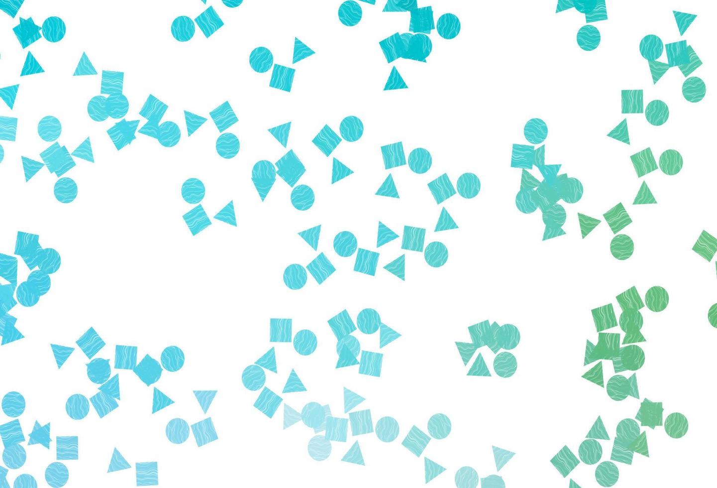 Light Blue, Green vector cover in polygonal style with circles.