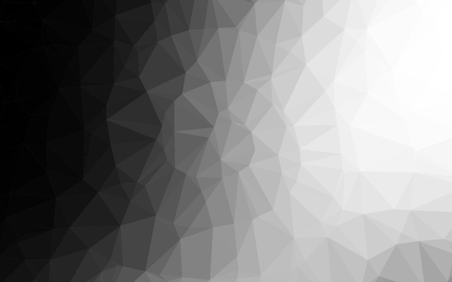 Dark Silver, Gray vector triangle mosaic template.