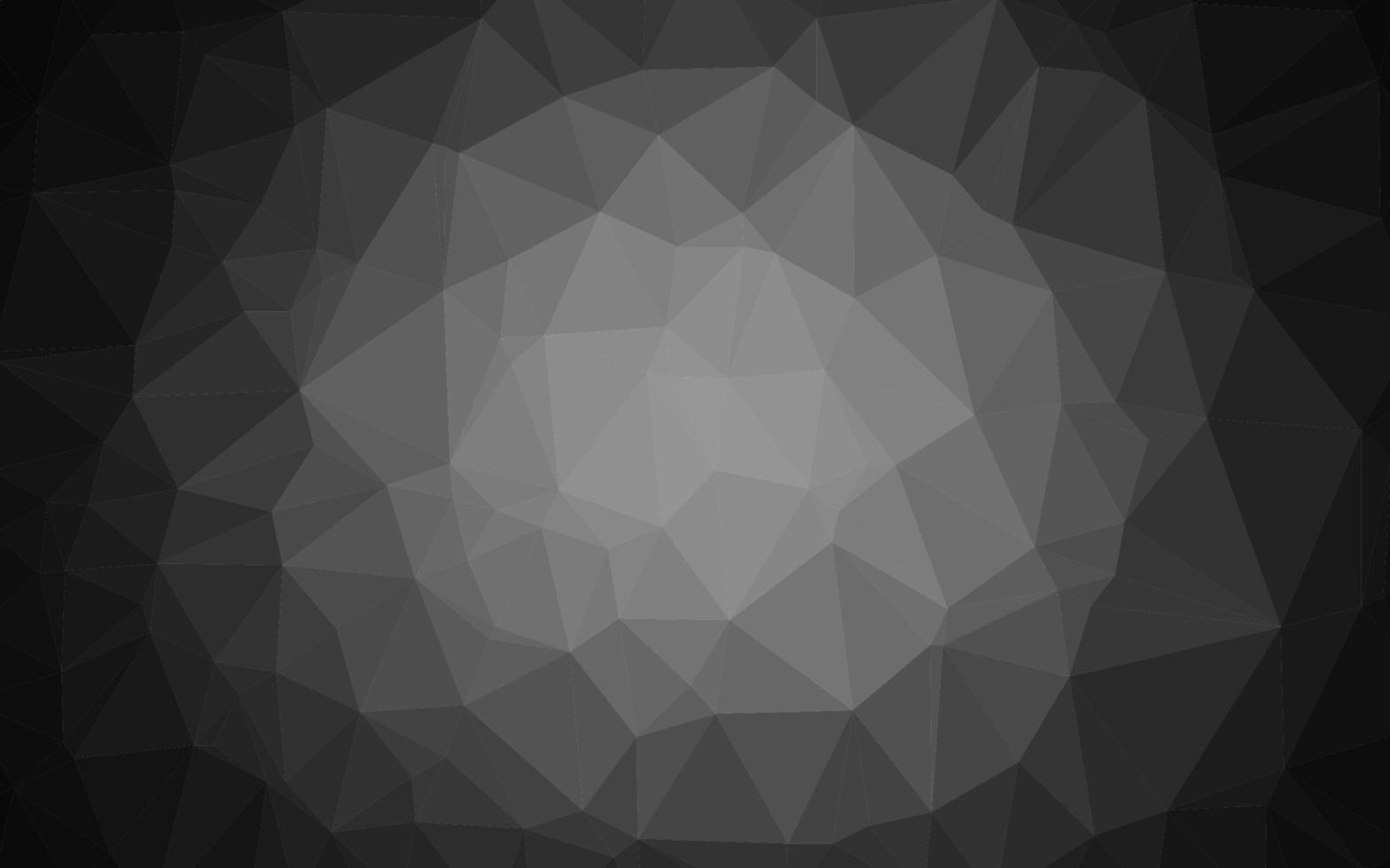 Dark Silver, Gray vector abstract polygonal layout.