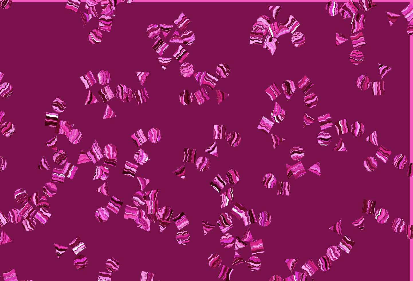 Light Pink vector texture in poly style with circles, cubes.