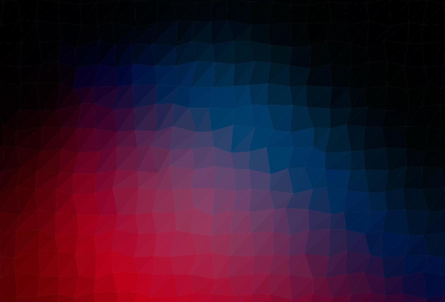 Dark Blue, Red vector shining triangular template.