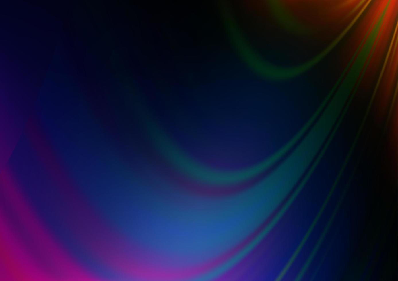 Dark Multicolor, Rainbow vector blurred background.