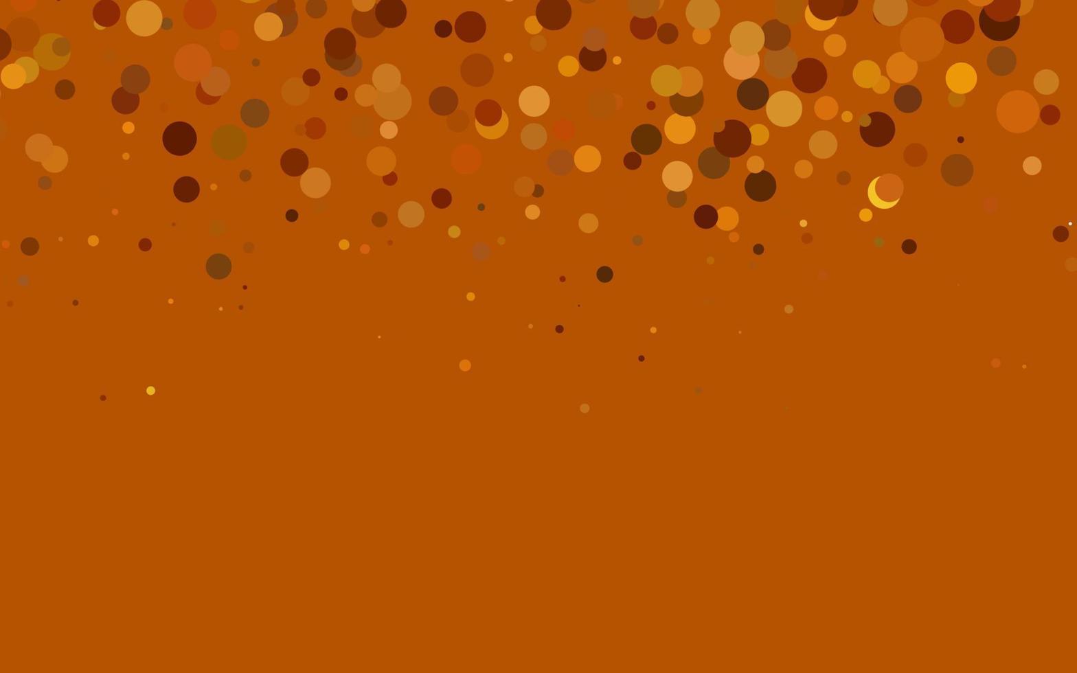 diseño vectorial naranja claro con puntos circulares. vector
