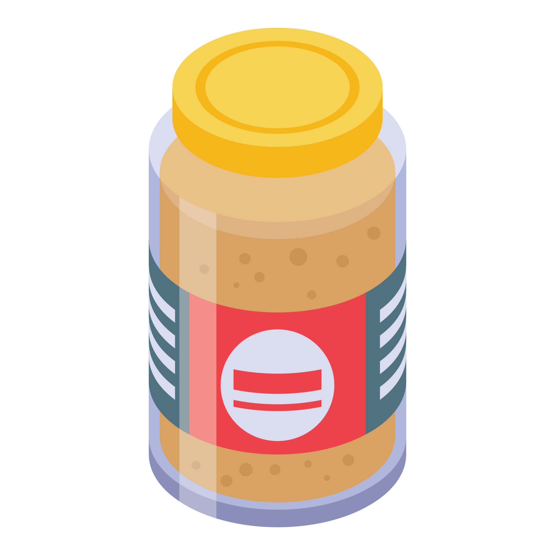 Mustard jar icon, isometric style 15305683 Vector Art at Vecteezy