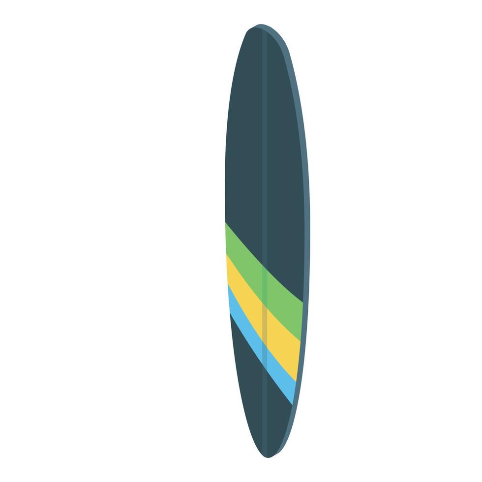 icono de tabla de surf, estilo isométrico vector