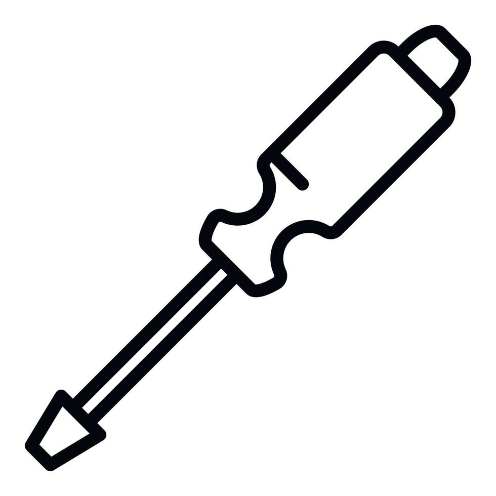 Phillips screwdriver icon, outline style vector