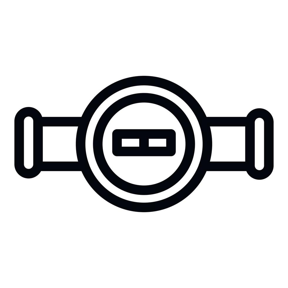 Valve on tap icon, outline style vector
