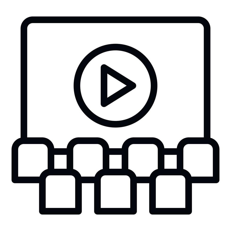 Lack of target audience icon, outline style vector