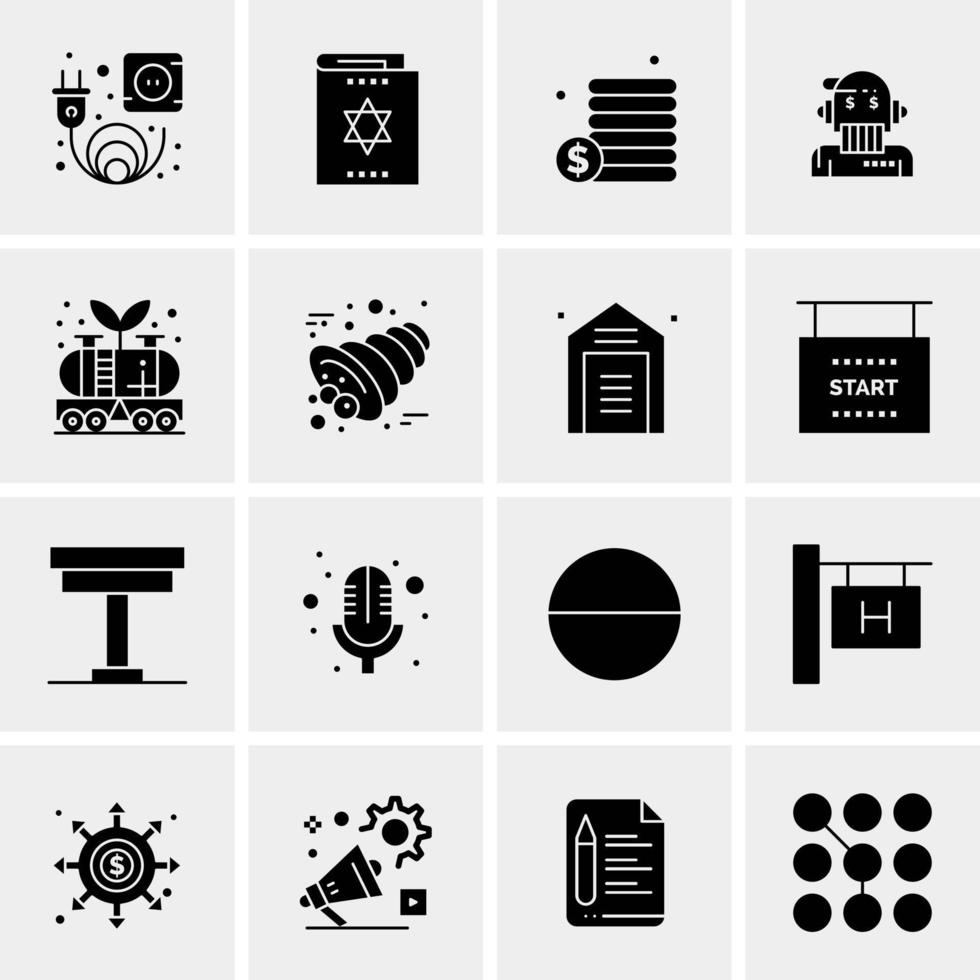 16 Business Universal Icons Vector Creative Icon Illustration to use in web and Mobile Related project