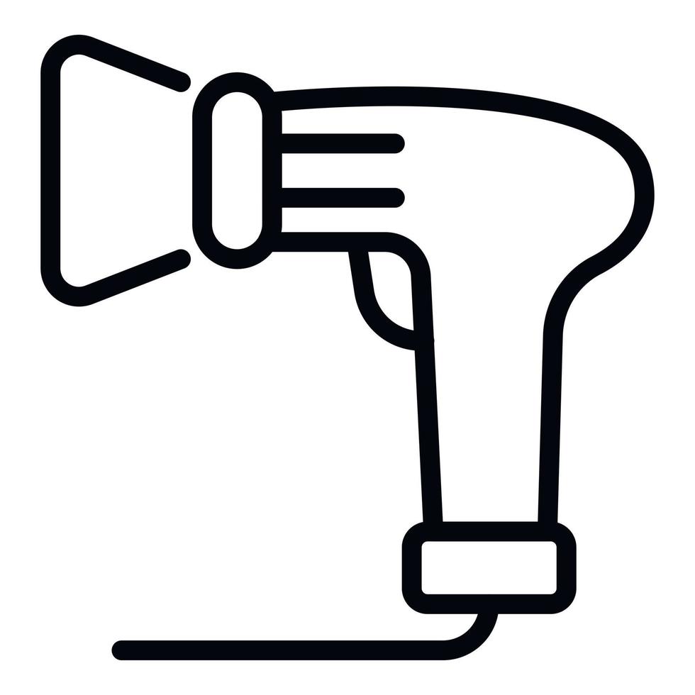 Barcode scanner interface icon, outline style vector