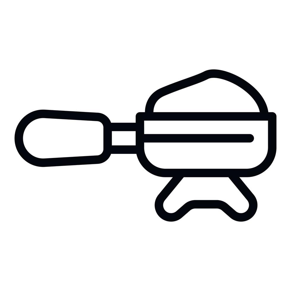 Coffee holder icon, outline style vector