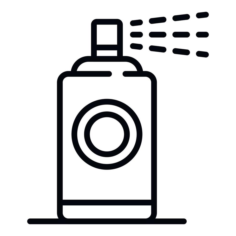 Gas spray icon, outline style vector