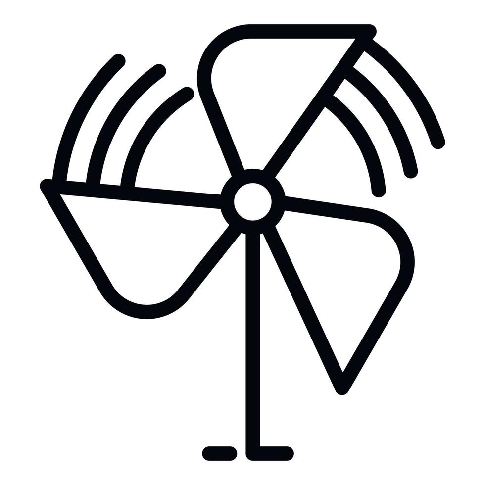 Children propeller icon, outline style vector