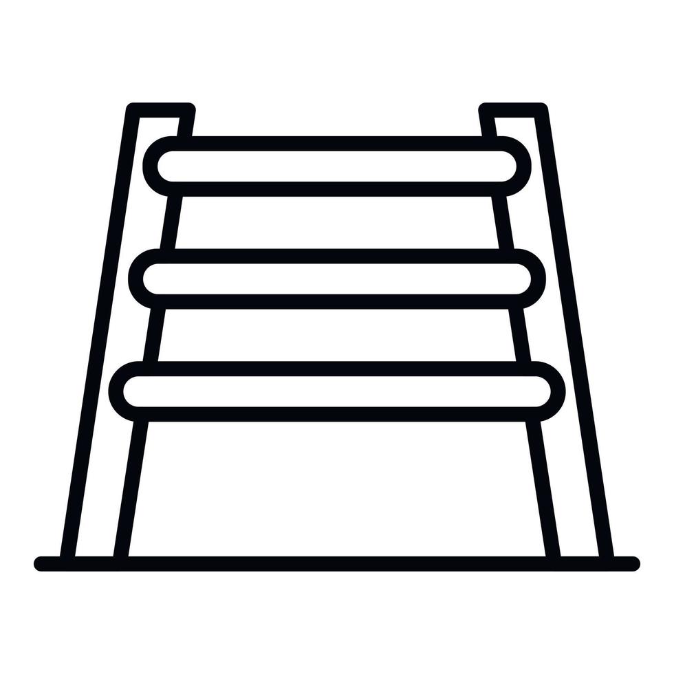 Pet barrier icon, outline style vector